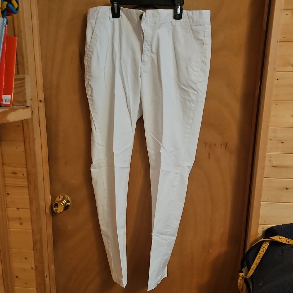 Dockers White Chinos Lightweight Cotton Blend